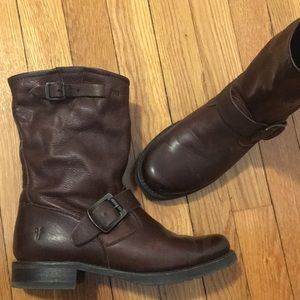 Frye motorcycle style boot